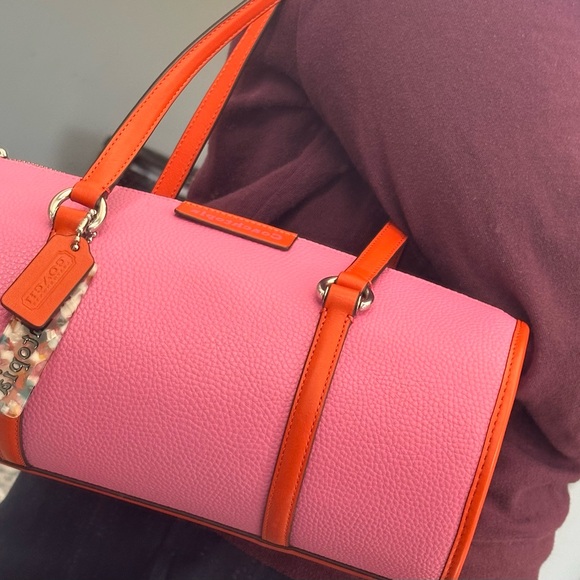 Pink and Orange Women's Bag - Picture 4 of 5